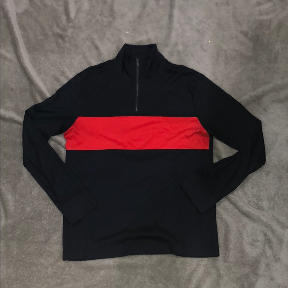 Quarter-zip long sleeve shirt